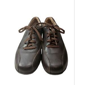 Aravon New Balance Brown Leather Roller Bottom Walking Shoes Womens 10 B EUC